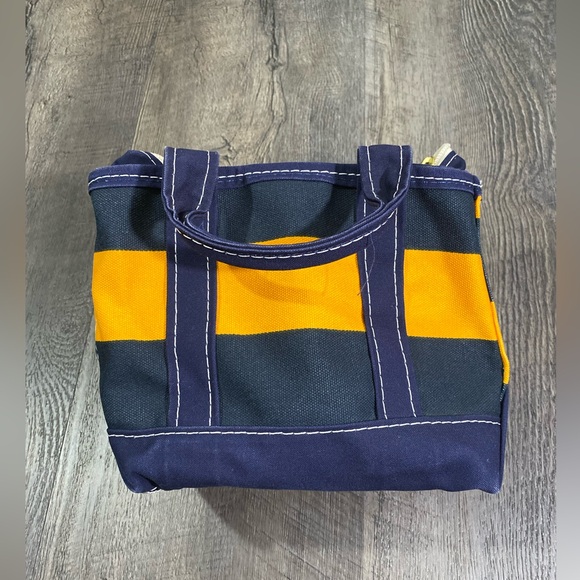 LL BEAN Rare Vintage 80s Micro Mini Boat and Tote Canvas Bag - Picture 2 of 9